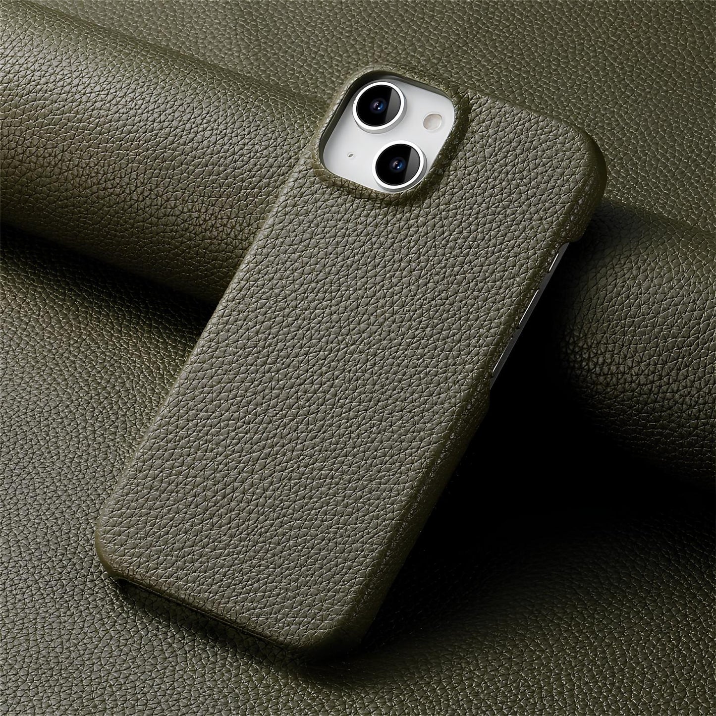 Luxury Litchi Grain Leather Case For iPhone