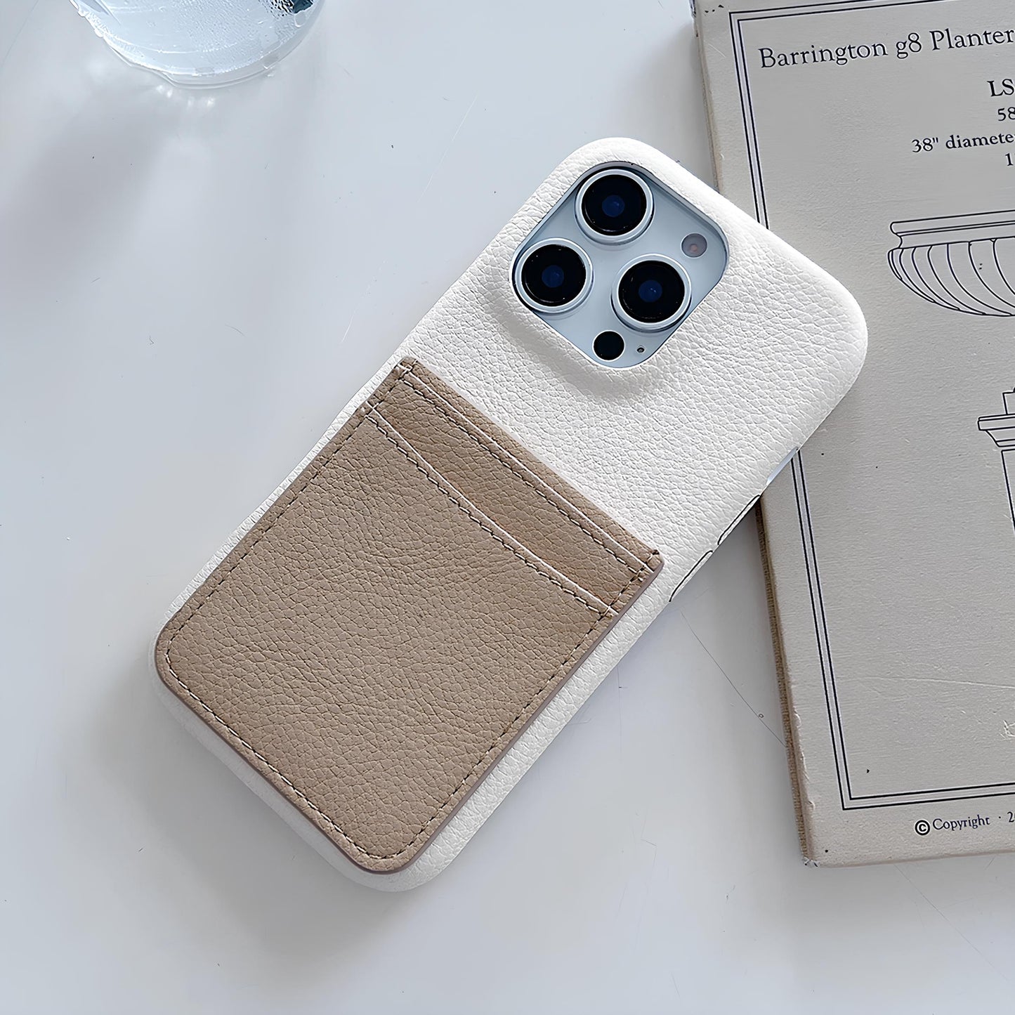 Card Pocke Lychee Leather Wallet Case For iPhone