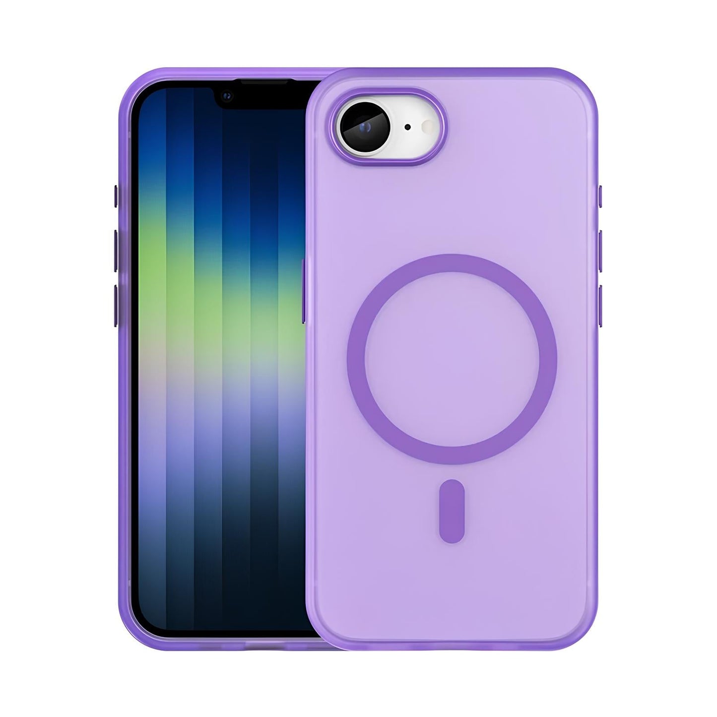 Magnetic Armor Matte Translucent Case For iPhone
