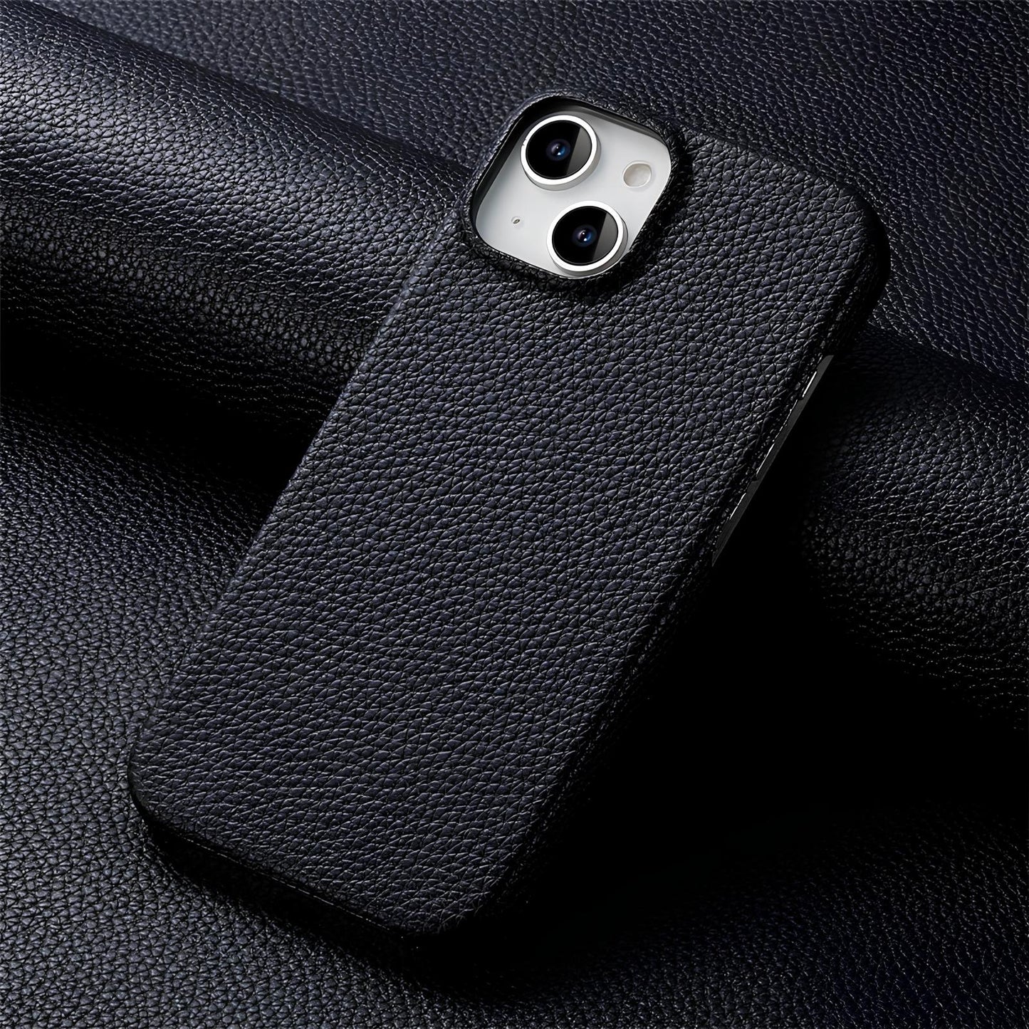 Luxury Litchi Grain Leather Case For iPhone