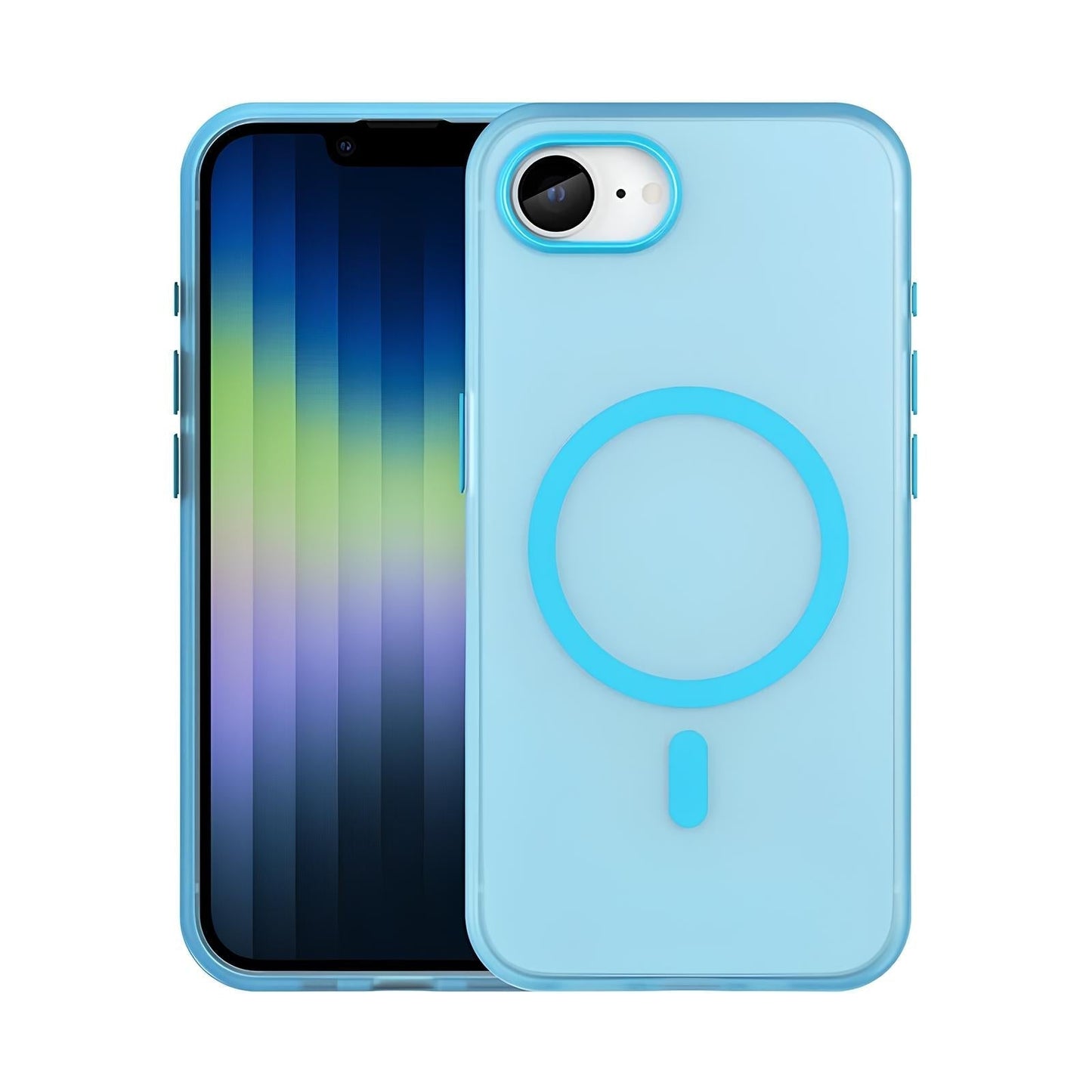 Magnetic Armor Matte Translucent Case For iPhone