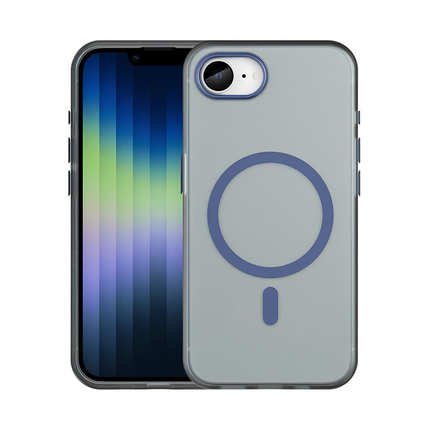 Magnetic Armor Matte Translucent Case For iPhone