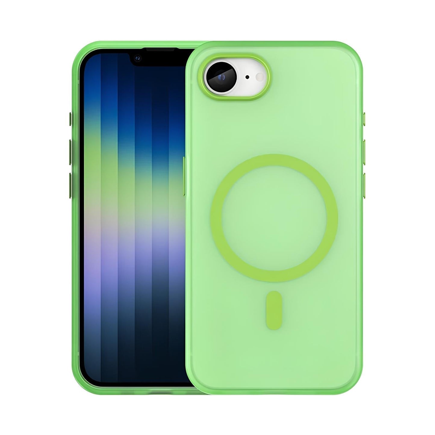 Magnetic Armor Matte Translucent Case For iPhone