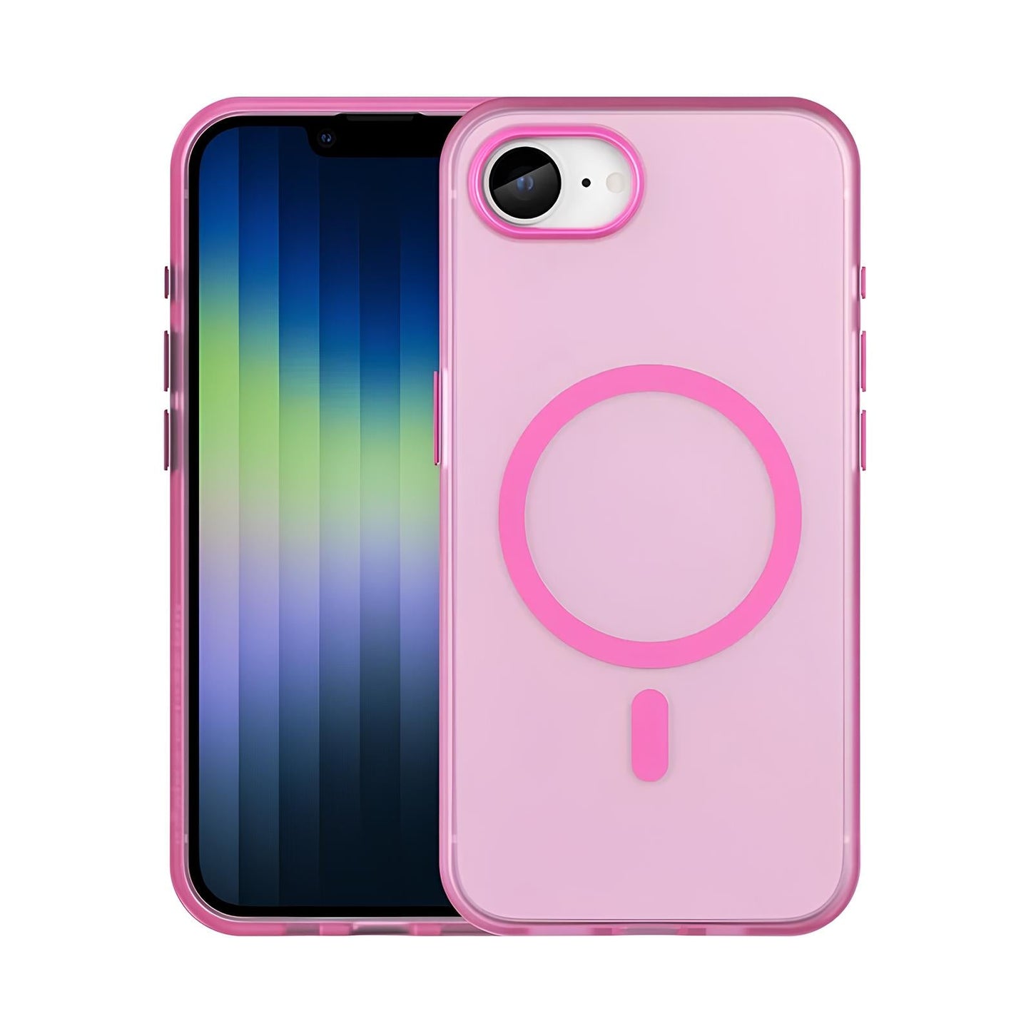 Magnetic Armor Matte Translucent Case For iPhone