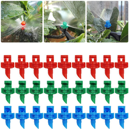 20PCS 90/180/360° Refraction Nozzle Sprinkler for Garden Irrigation