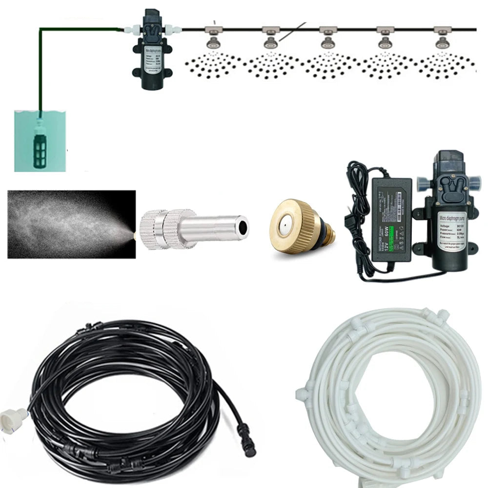 12V DC Misting Pump Kit for Dust Removal & Cooling