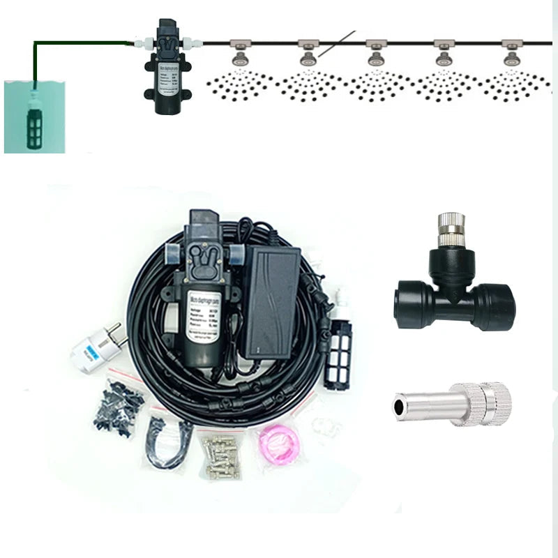 12V DC Misting Pump Kit for Dust Removal & Cooling