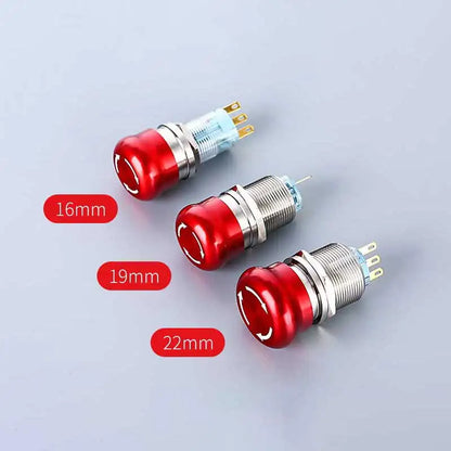 16/19/22mm Stainless Steel Emergency Stop Push Button Switch