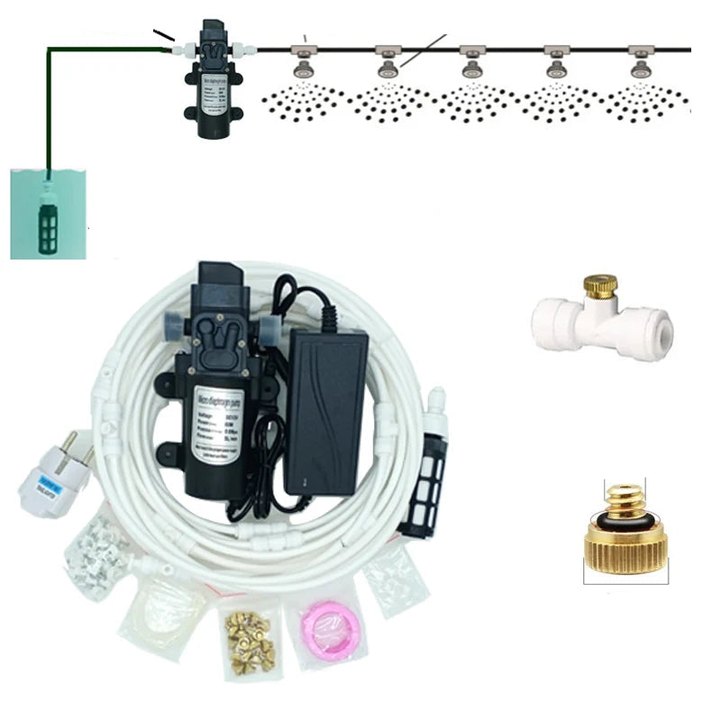 12V DC Misting Pump Kit for Dust Removal & Cooling