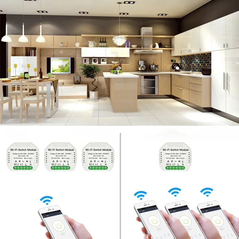 WiFi Smart Light Switch Universal Breaker Remote Control Alexa Google