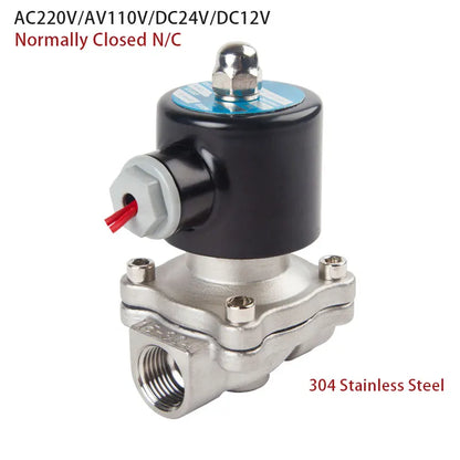 Stainless Steel Electric Solenoid Valve 1/4"-1" for Water