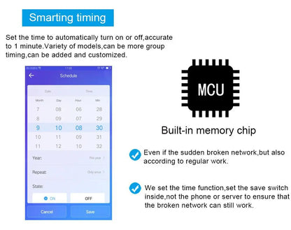 WiFi Smart Light Switch Timer Remote Control Alexa Google