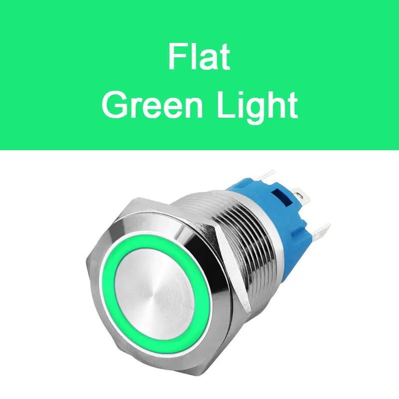 16mm Metal Push Button Switch LED Light Waterproof Self-Lock