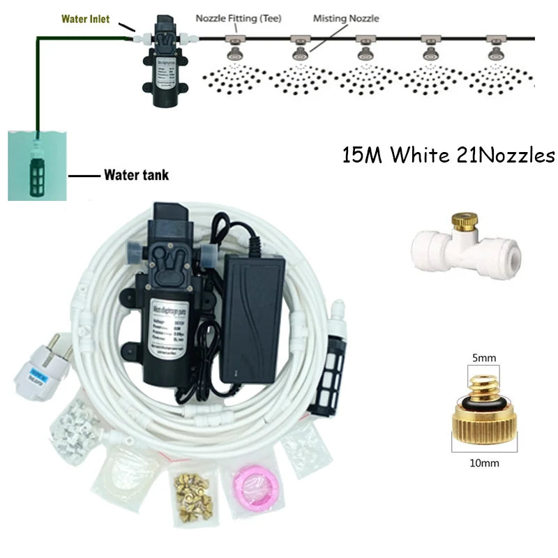 12V DC Misting Pump Kit for Dust Removal & Cooling