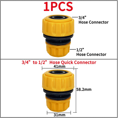 Garden Tap Adapters 1/2" 3/4" Drip Irrigation Splitters Joint