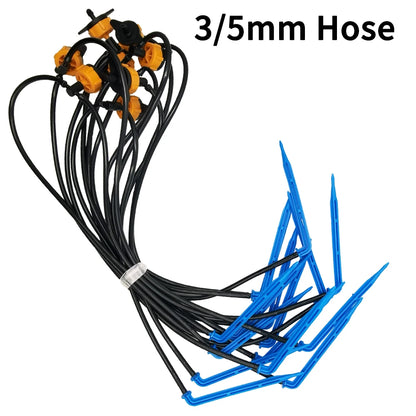 5-100M Garden 3/5mm Watering Hose 1/8'' PVC Drip Irrigation Tubing