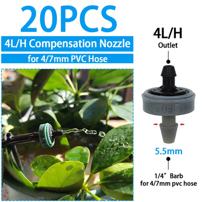 Greenhouse Watering Dripper Adjustable Mist Emitters Nozzle