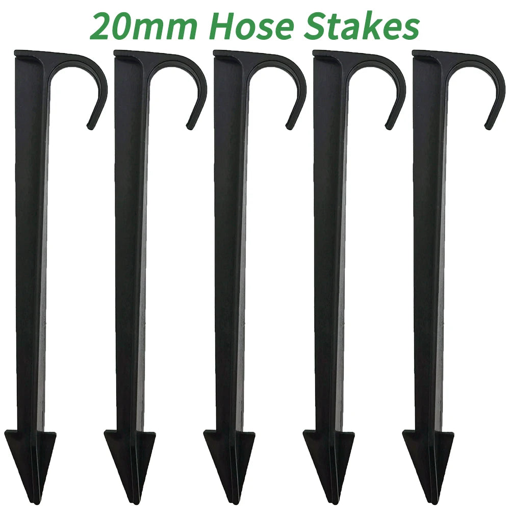 50PCS 16mm 20mm Hose Holders C-Type Stake for Drip Irrigation