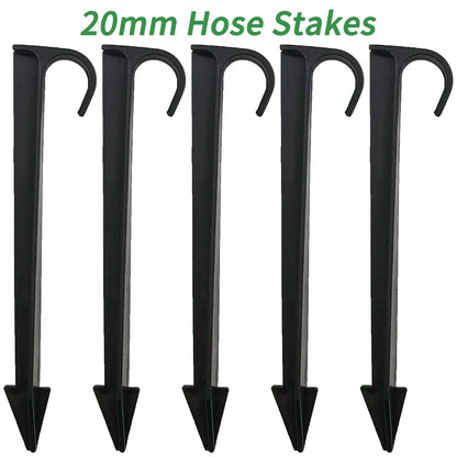 50PCS 16mm 20mm Hose Holders C-Type Stake for Drip Irrigation