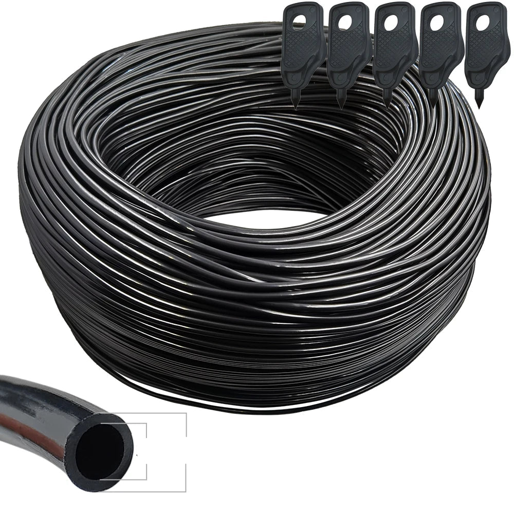 5-100M Garden 3/5mm Watering Hose 1/8'' PVC Drip Irrigation Tubing