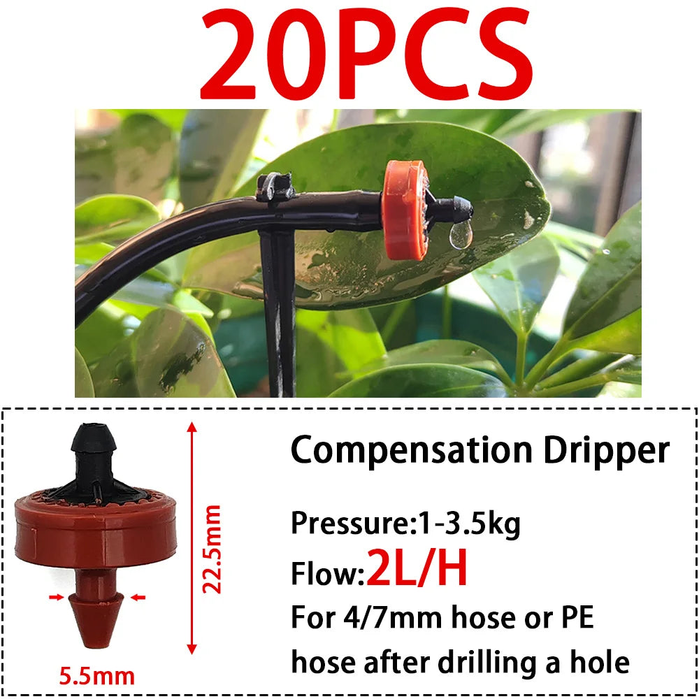 Greenhouse Watering Dripper Adjustable Mist Emitters Nozzle