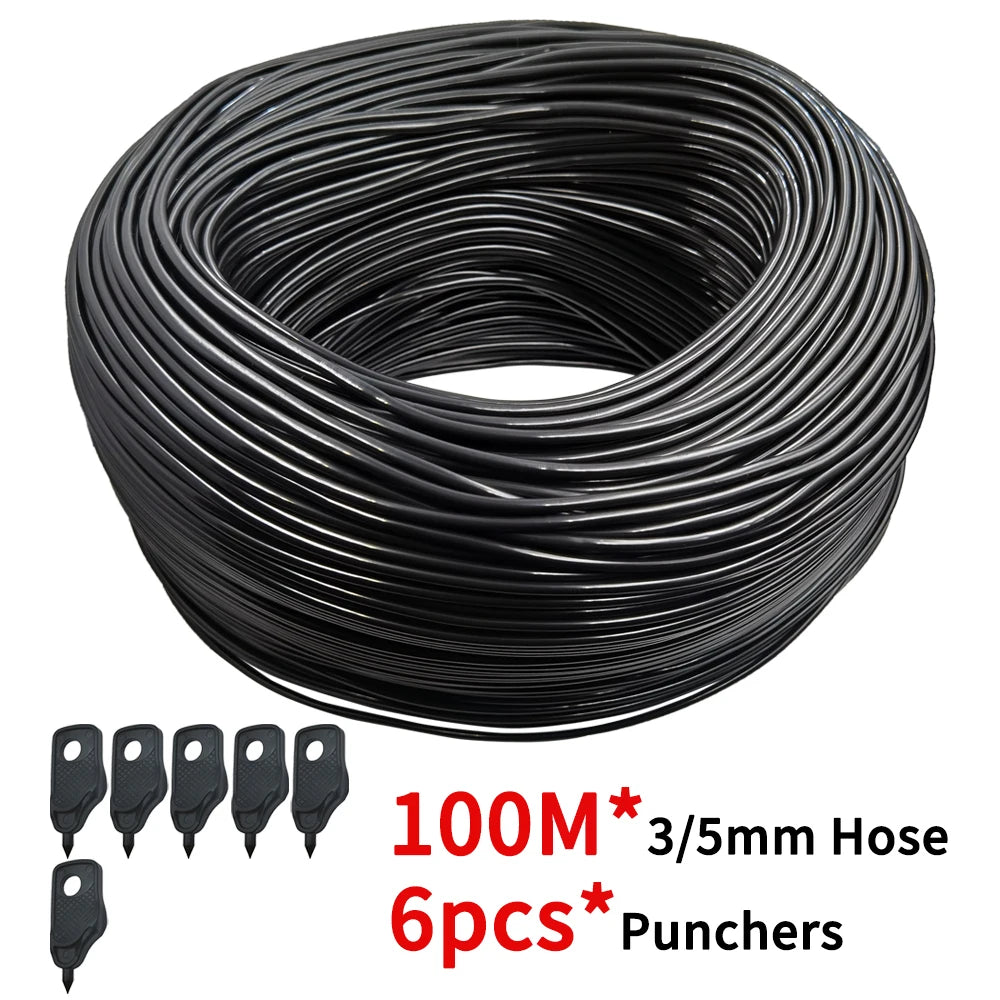 3/5mm Watering Hose Drip Irrigation Pipe for Plants Greenhouse