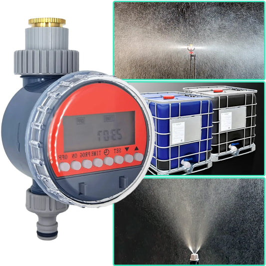 Automatic LCD Irrigation Timer Ball Valve for Garden Use