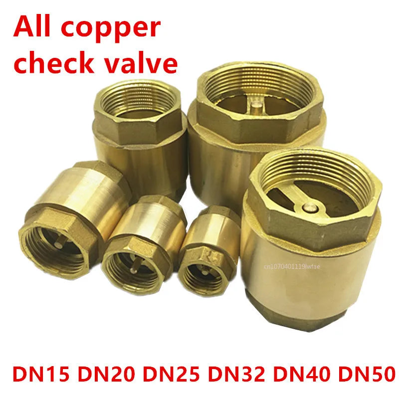 NPT Brass Check Valve Female Thread for Water Control 1/2"-2"