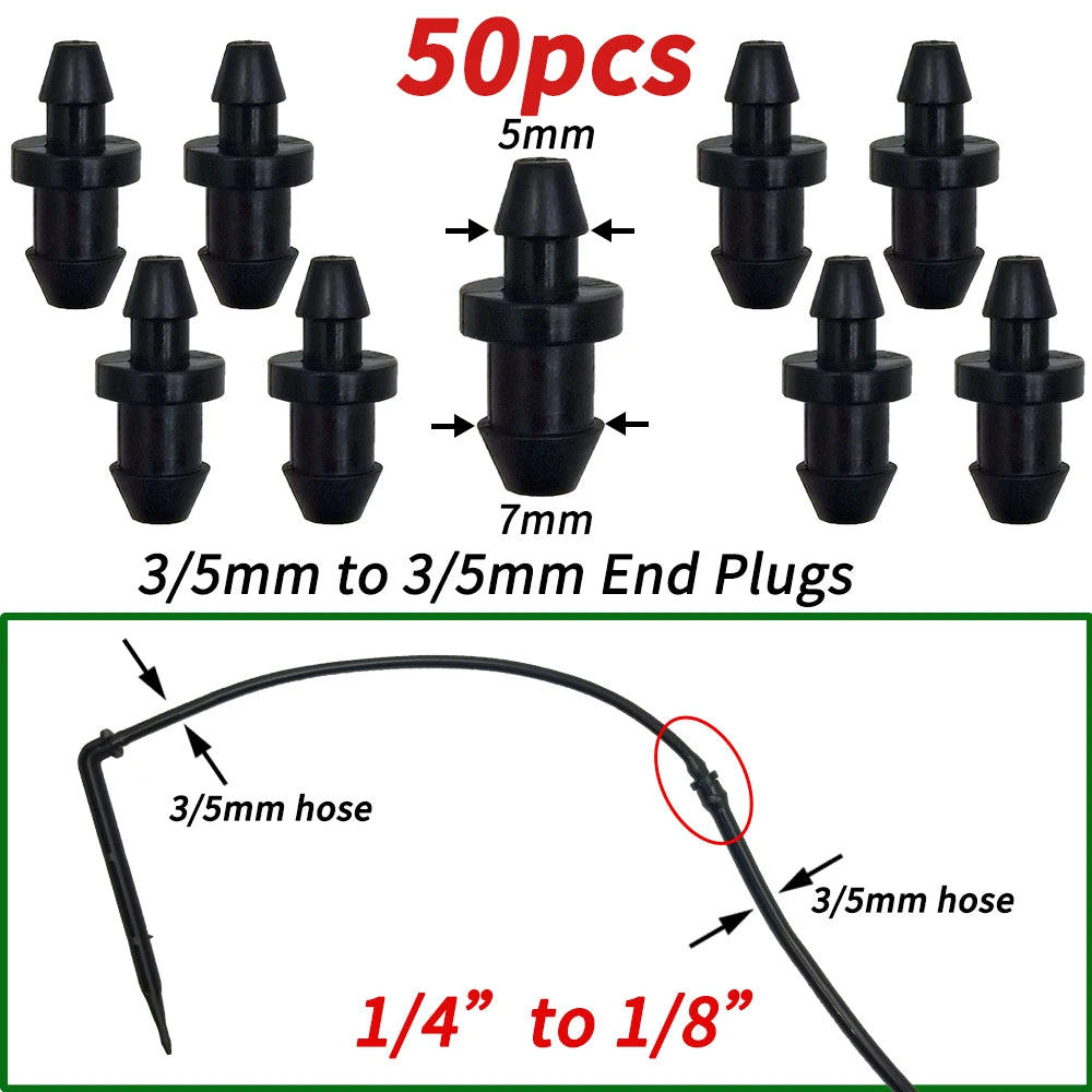 Greenhouse Garden 50PCS Bend Drip Arrow Emitter for 3/5mm Hose