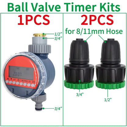 Automatic LCD Irrigation Timer Ball Valve for Garden Use