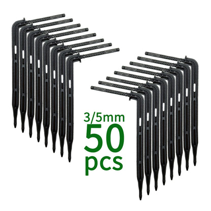 25PCS Bend Arrow Drippers for 3/5mm Hose Micro Drip Irrigation