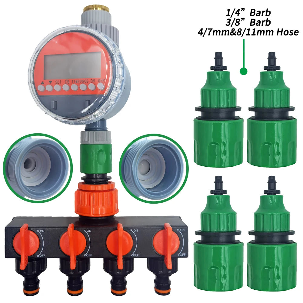 Garden Watering Timer LCD Solar Drip Irrigation Controller