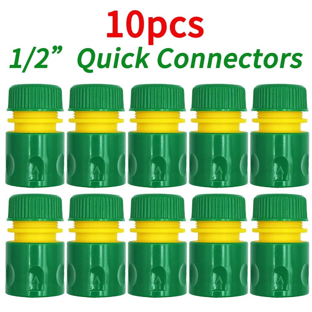 10PCS 1/2 Inch 16mm Hose Garden Tap Connector Quick Connect Adapter