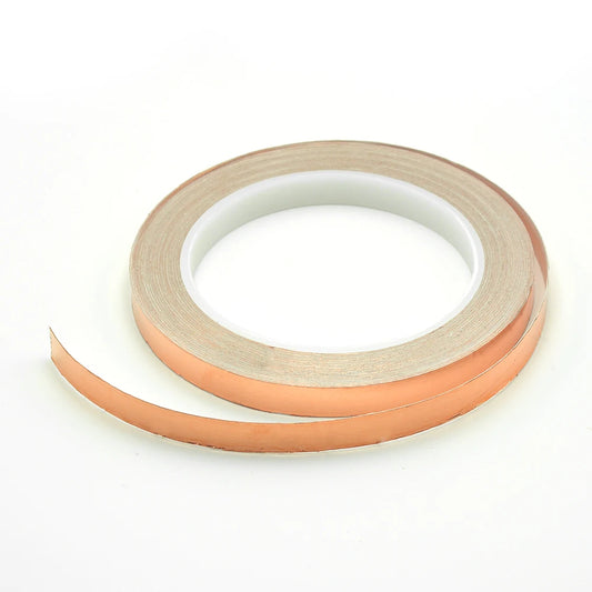 20m Conductive Copper Foil Tape Adhesive EMI Shielding Heat Resistant