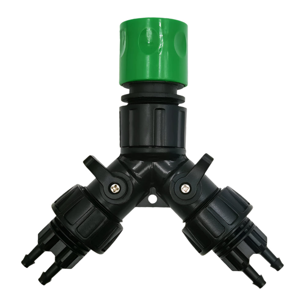 2-Way 4-Way Tap Adapter Splitter 3/4'' to 1/4'' for Drip Irrigation