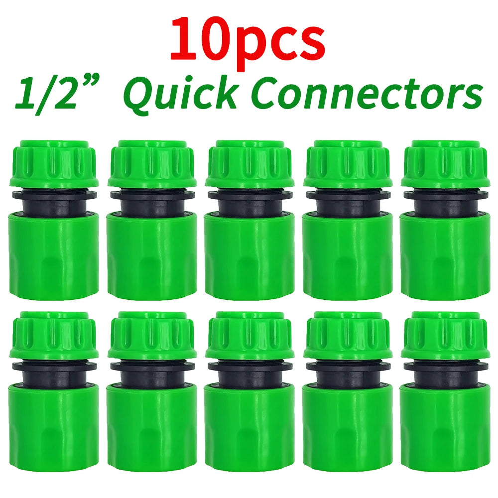 10PCS 1/2 Inch 16mm Hose Garden Tap Connector Quick Connect Adapter