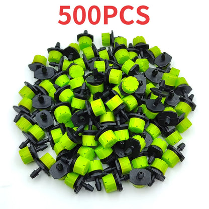 50-100X Garden Drip Irrigation 1/4'' Adjustable Emitter 4/7mm Hose