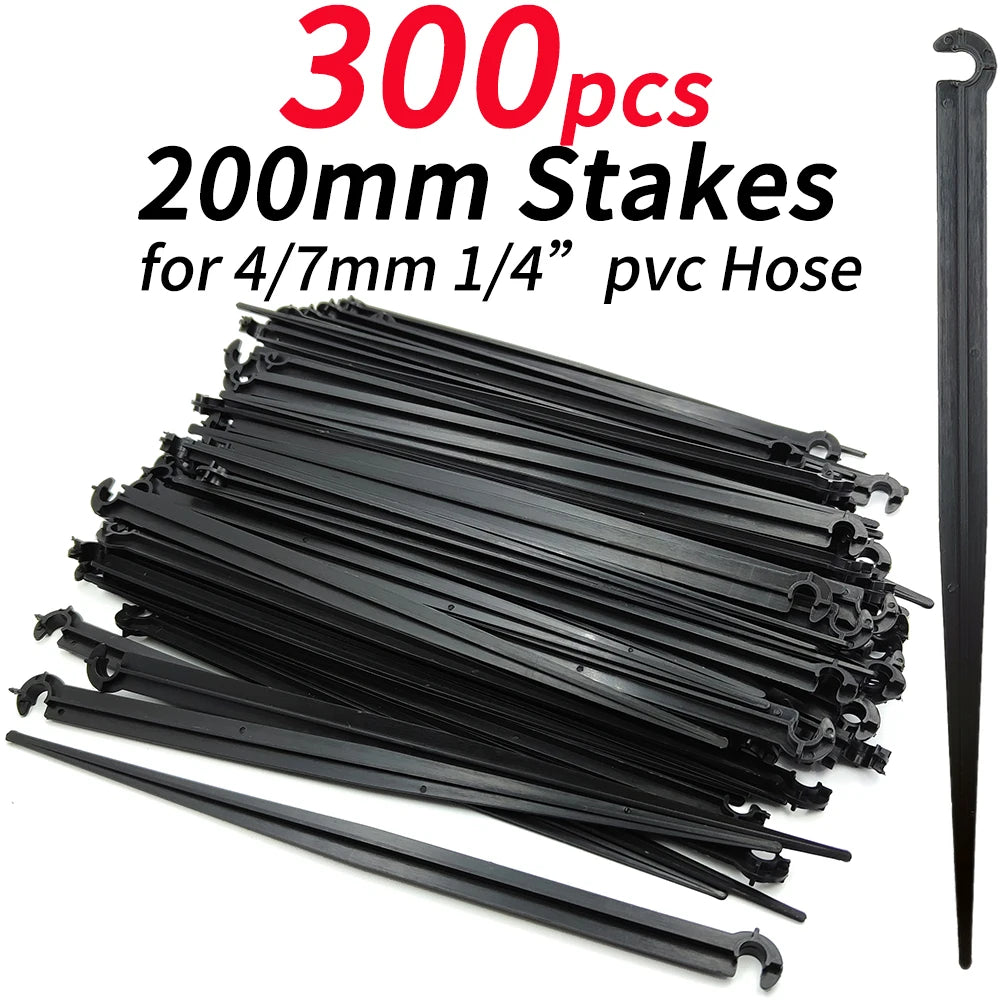 50-100PCS 1/4" Stake Holder 11cm 20cm for Drip Irrigation