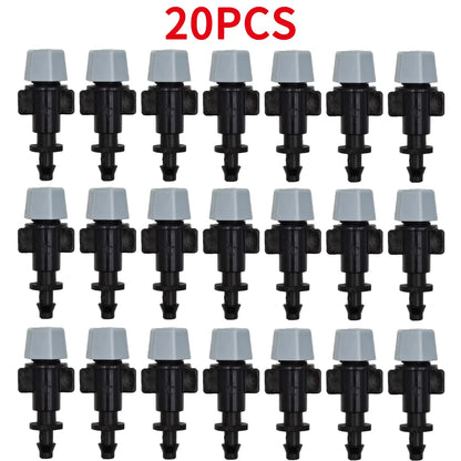 20PCS 1/4 Inch Nozzle Dripper Misting Sprayer for Garden Irrigation