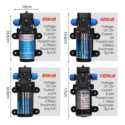 60W Self-Priming Misting Pump Kit for Garden Irrigation