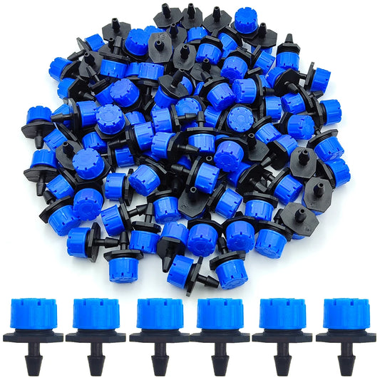 30-100X BLUE Adjustable 1/4'' Misting Dripper for Garden