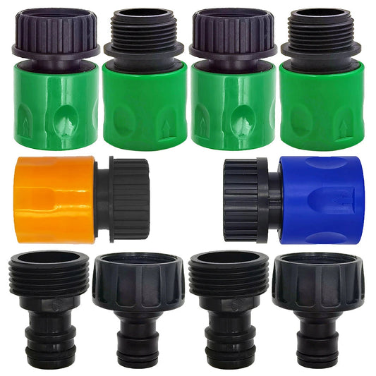 Quick Connector Nipple 3/4" Male Threaded Hose Adapter Drip Irrigation