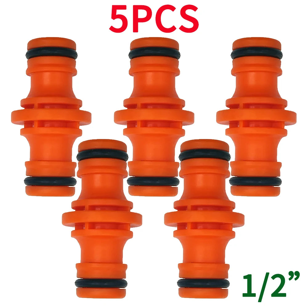 5PCS Joiner Repair Connector 1/2'' Garden Hose Drip Irrigation