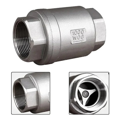 304 Stainless Steel Vertical Check Valve One-Way Valve for Water Pump