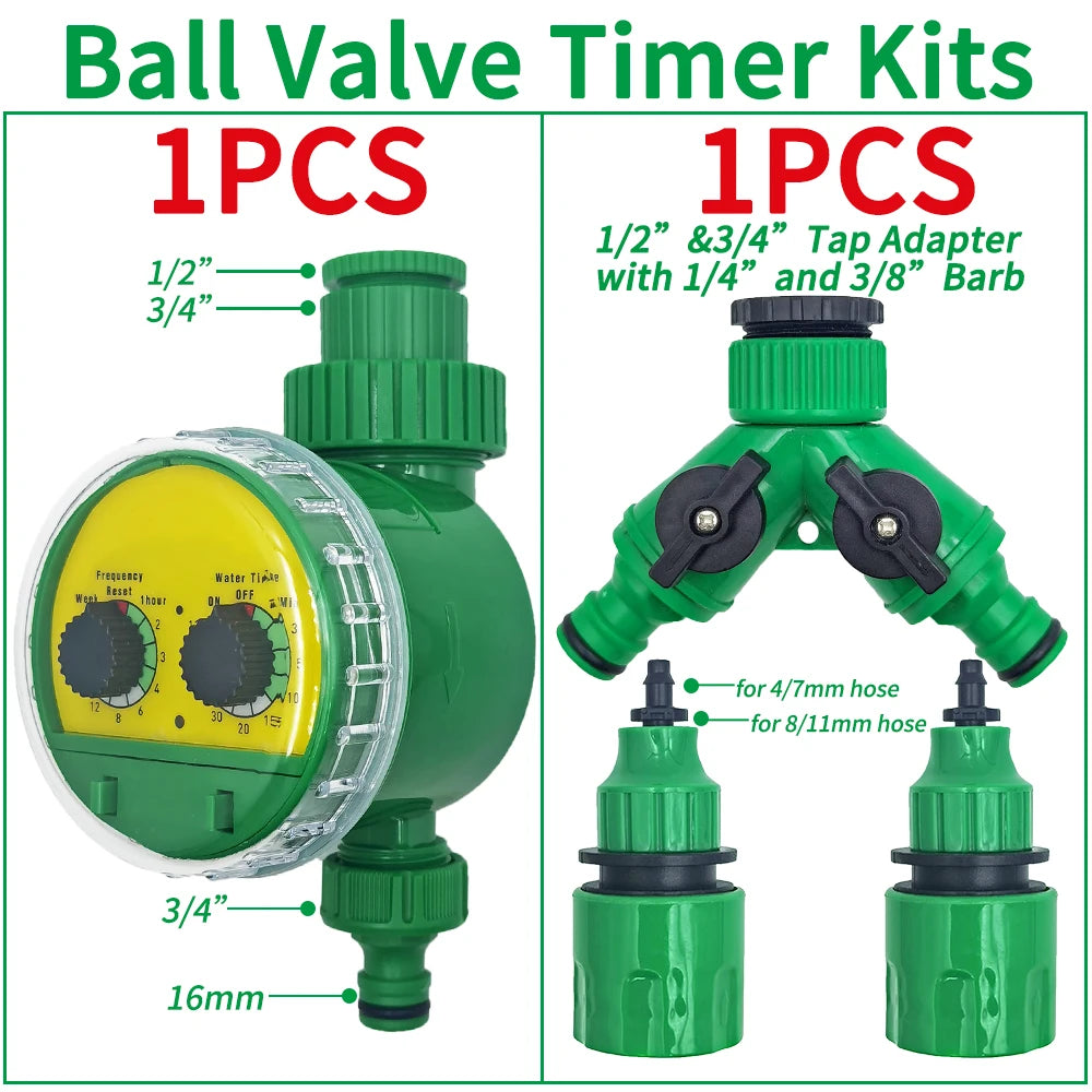 Automatic LCD Irrigation Timer Ball Valve for Garden Use