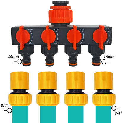 6PCS 3/4 1/2 Inch Garden Hose Repair Connector for Drip Irrigation