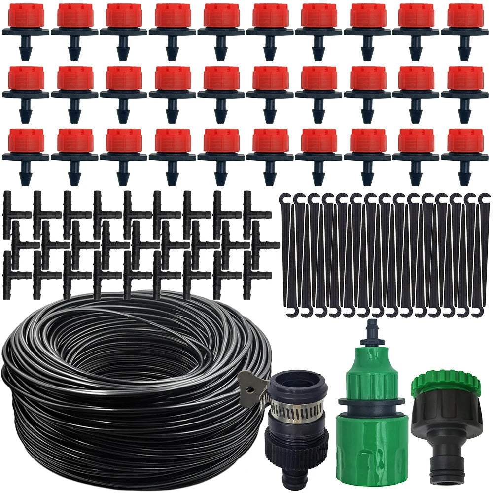 5M-25M Micro Drip Watering Kit DIY Automatic Irrigation 4/7'' Hose