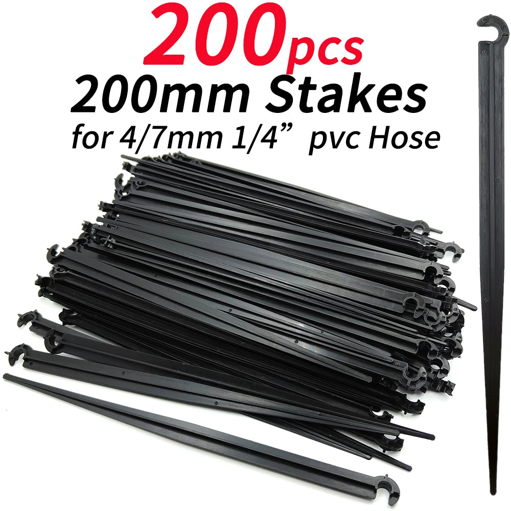 50-100PCS 1/4" Stake Holder 11cm 20cm for Drip Irrigation