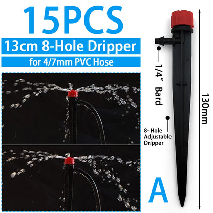 Greenhouse Watering Dripper Adjustable Mist Emitters Nozzle