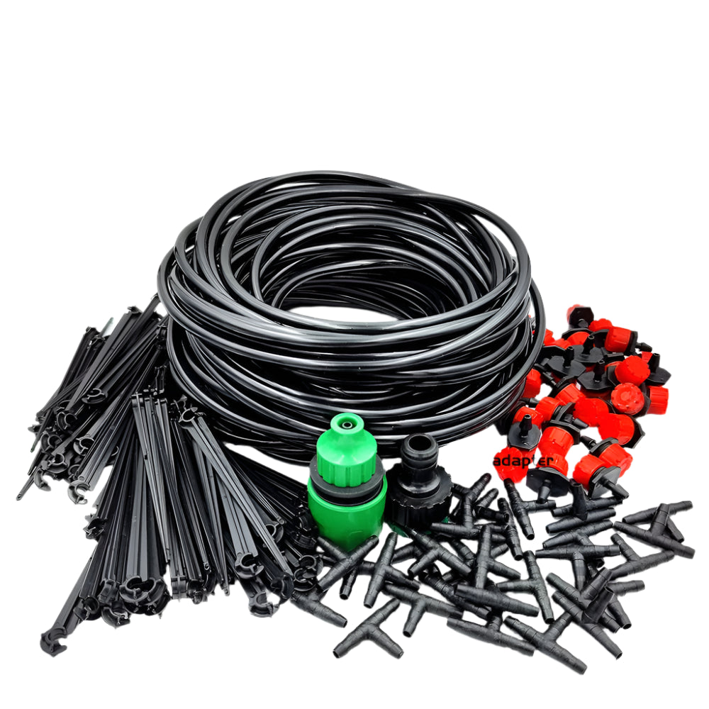 DIY Drip Irrigation Kit 5M-50M Garden Hose with Adjustable Drippers